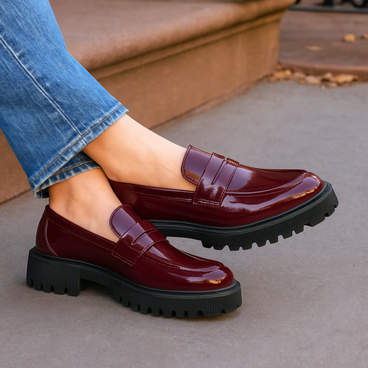 Loafers met plateauzool