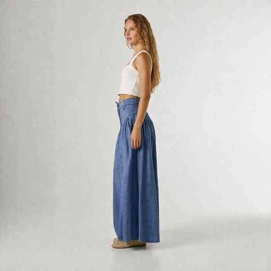 Comfortabele jeans met wijde pijpen