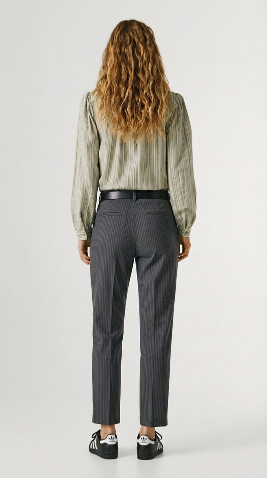 Formele gestreepte broek