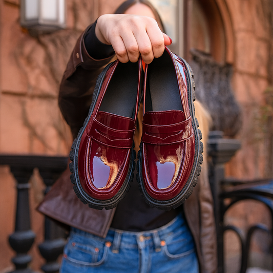 Loafers met plateauzool