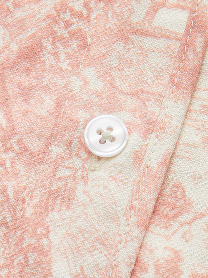 Geprinte Shorts Set met Contrasterende Bias