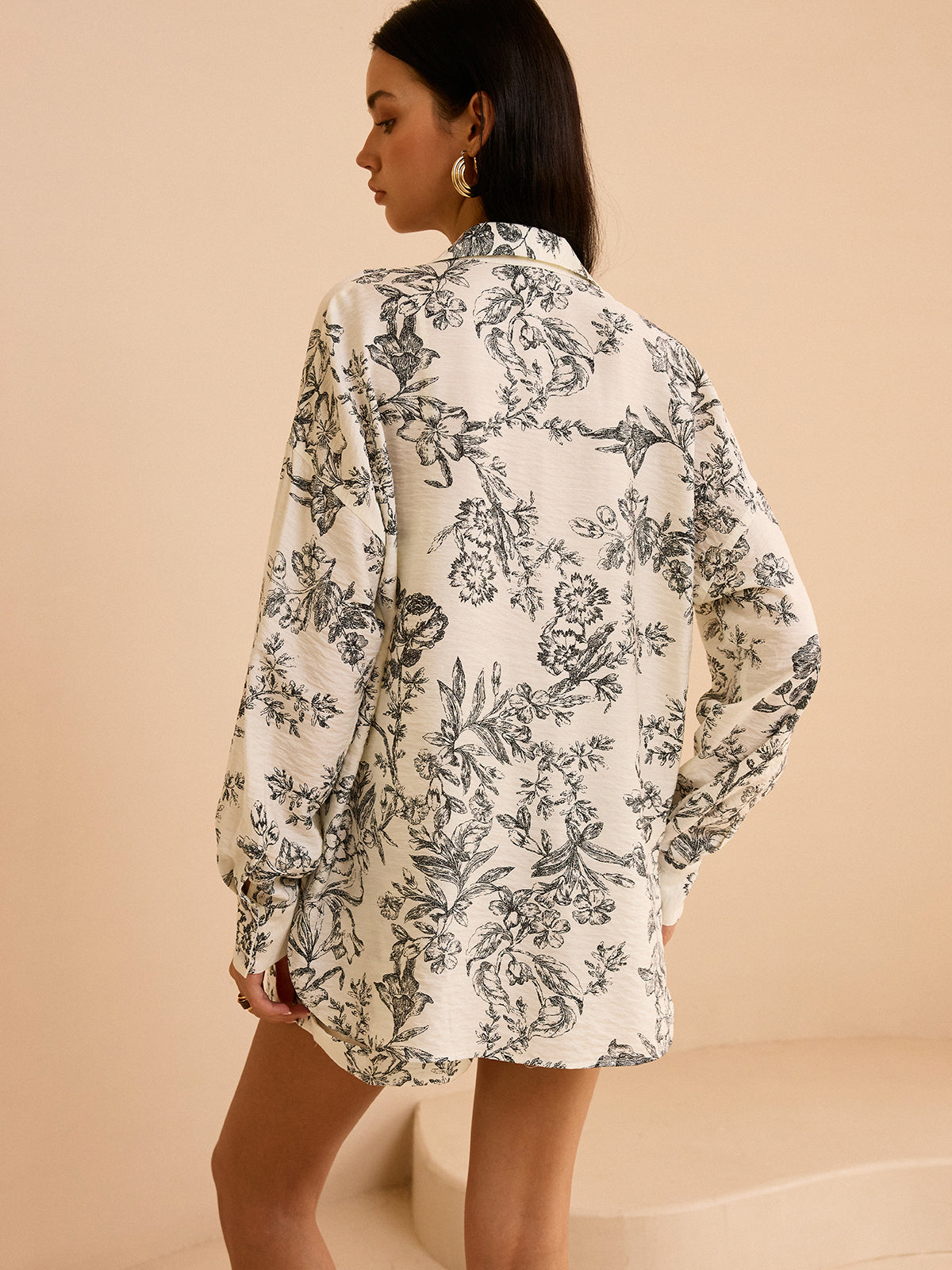 Bloemenprint Drie-Delige Set