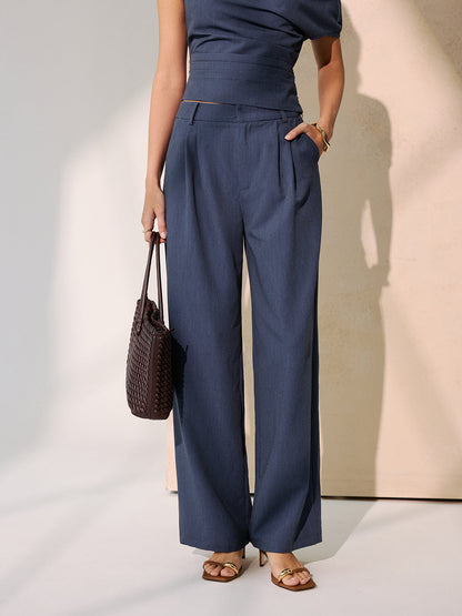 Off-shoulder top &amp; Brede broekset