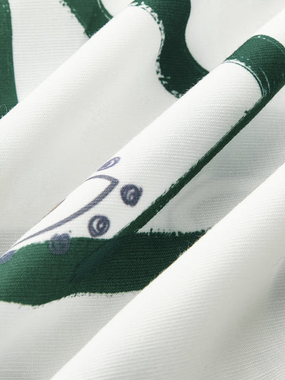 Vrouwelijke Top met Voorstrik en Gelaagde Rok Set