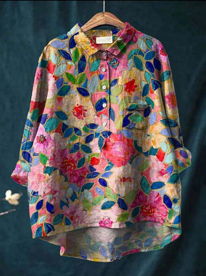 Klassieke Blouse met Bloemenpatroon